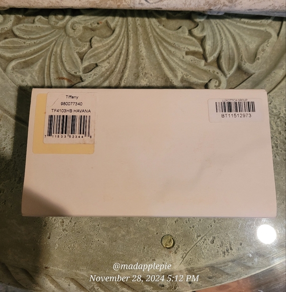 Tiffany & Company TF4103 Sunglasses Havanah Crystal Embelished Pearl Luxury #127 - Picture 14 of 15